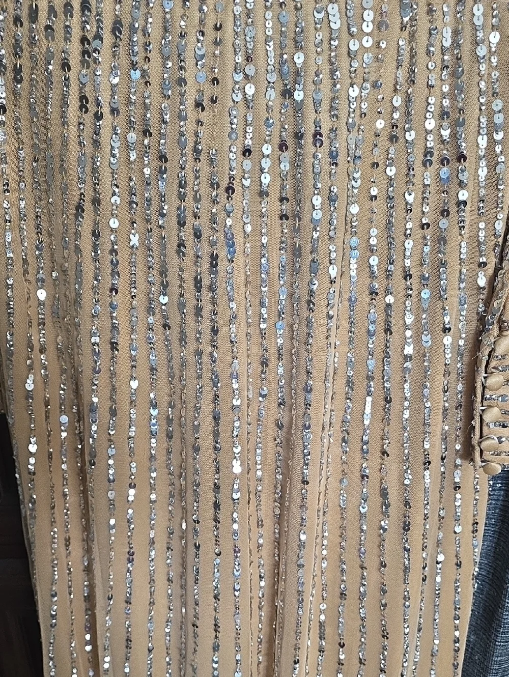 NWT MAC DUGGAL | $598 Long Sleeve Sequin Formal Gown - Picture 8 of 9